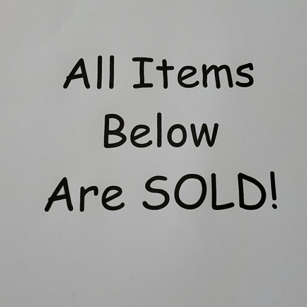 All items below this are already sold